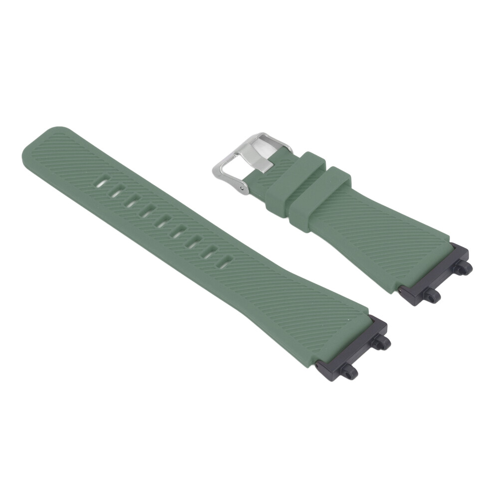 Elastic Metal Silicone Smartwatch Band For Amazfit Edge Od 22.5Cm Green 8791386655268