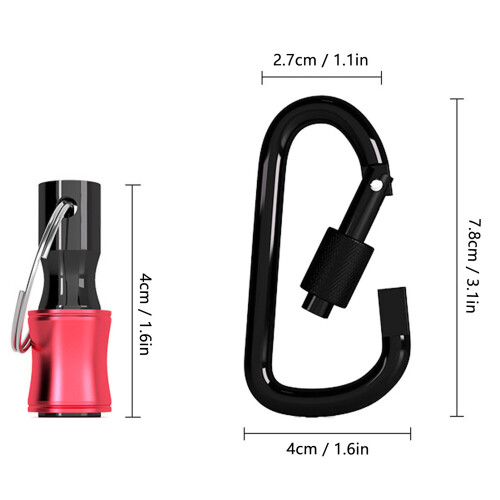 Convenient Keychain Connector for Drill Bits 1/4in Hex Shank Quick Change 1