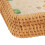 3-Pcs Rectangular Rattan Tray Green Leaves Yellow 8