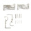6PCS Adjustable Iron Curtain Rod Brackets, Silver, 9cm 9