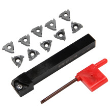 1 Stück Ser1212H16 Cnc Bohr Stangen Halter + 10 Stücke 16Er Ag60 Wende Platten Mit Schrauben Schlüssel Für Dreh Maschine Dreh Werkzeug Set