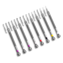 Set di Cacciaviti Professionali da 8 Pezzi Kit di Cacciaviti di Precisione 0,6-1,6 Mm per Riparazione Elettronica di Occhiali da Vista
