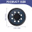 5-Inch Hook and Loop Metal Backing Replacement Pad-Suitable for  DWE6423/6423K DWE6421/6421K Random Orbital Sander 7