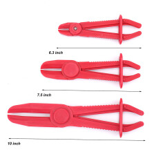 6-Pack Slangklemtang, Lijnklemmen Knijptang voor Remslangen, Brandstofslangen, Gasleidingen, Koelvloeistofslangen, Radiatorslangen, Rood