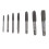 8 in 1 Tap Tool Set Thread Metric Machine Hand Screw Thread Plug Taps Set 5