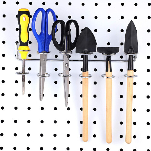 4 Pieces Multi-Tool Holders Screwdriver Holder Multi-Ring Tool Holders Tool Organizer Racks Pegboard Accessories 2