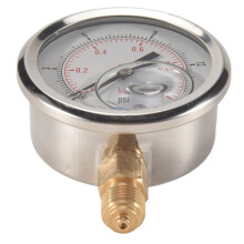 TS Lagedruk Manometer 0-1Bar 0-15PSI 1/4 Inch 68mm Wijzerplaat Hydraulische Waterdrukmeter Manometer Meetinstrument