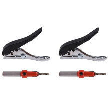 2X Screw Covers Hole Punch 8mm Aperture Round Punch Pliers Credit Photo Paper Card Corner Round Puncher Plier