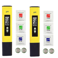 2X Medidor de PH Medidor de PH Digital 0,01 Teste de Qualidade da ÁGua de PH Testador Digital para Cozinha, Aquário, Piscina, Laboratório