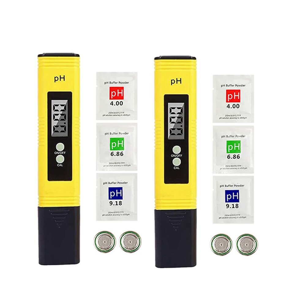 2X Ph Meter Tester Digital Ph Meter 0.01 Ph Water Quality Test Digital Tester For Kitchen, Aquarium, Pool, Laboratory 4712536790879