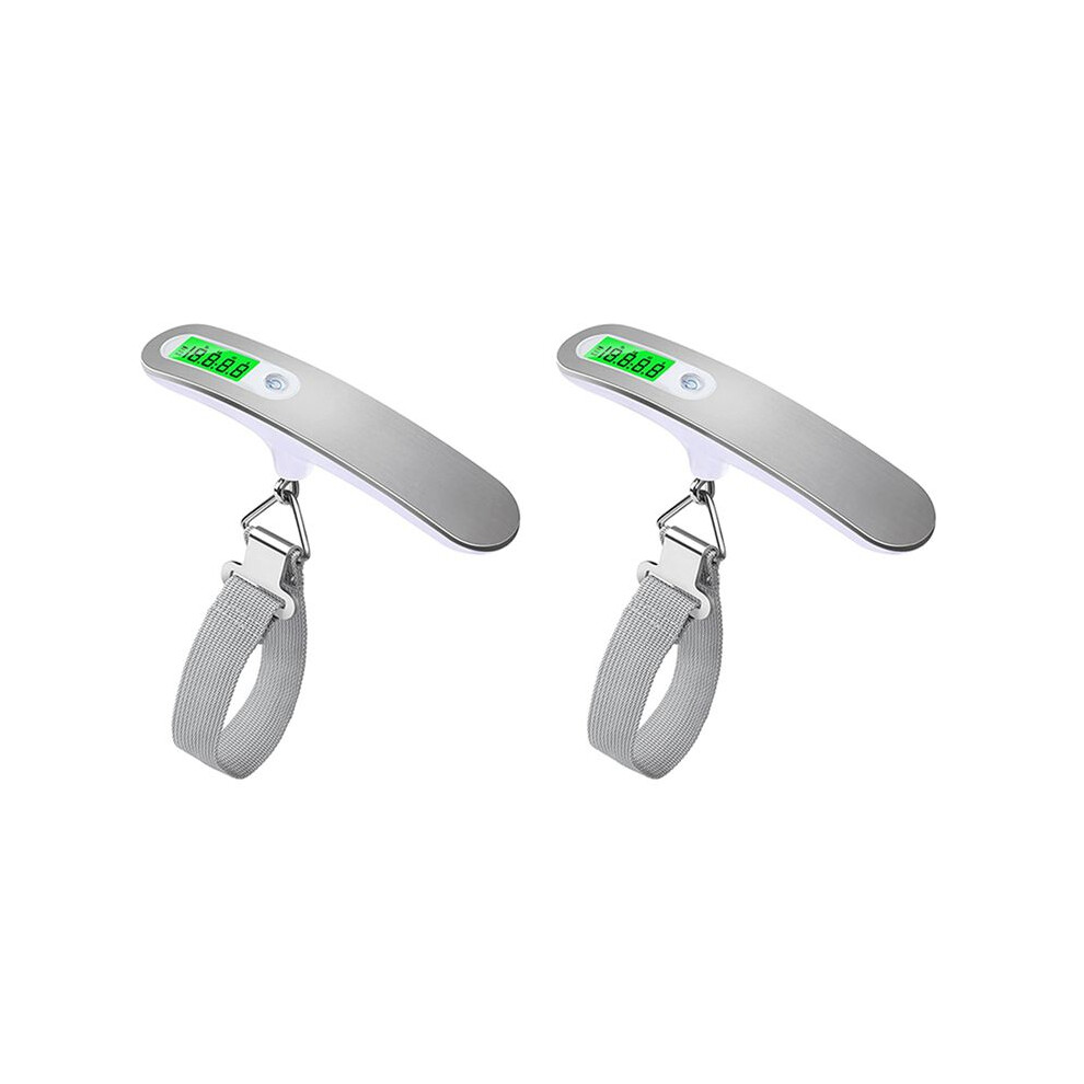 2X Lcd Digital Hanging Scale Luggage Suitcase Baggage Weight Scales With Belt For Electronic Weight Tool 50Kg/110Lb 6031804000655