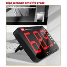 TASI TA653A Digital Sound Level Meter Large Screen Display Noise DB Meter Wall Hanging Type Alarm Hospital Restaurant Bar School