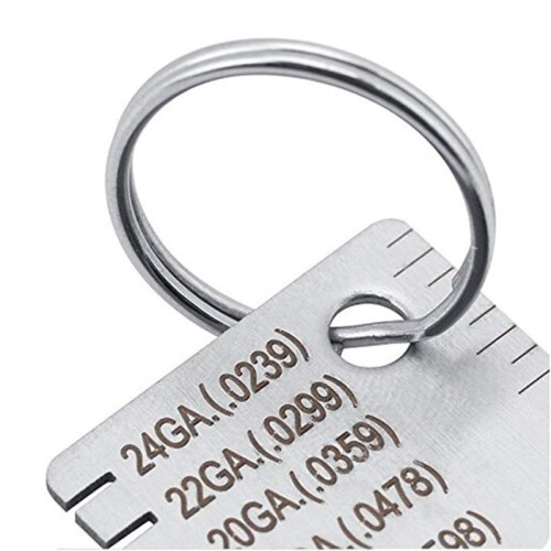 2-Pack Stalen Lasmeter Lasmeter Inspectietool Draadmaten Diktemeter 2