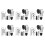 6X Manual Pneumatic Chamfering Machine, Linear Chamfering Tools, 45 Degree Metal Trimming Arc Corner Deburring Kit 1