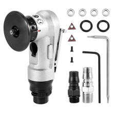 6X Smussatrice Pneumatica Manuale, Strumenti di Smussatura Lineare, Kit di Sbavatura per Angoli Ad Arco con Taglio In Metallo A 45 Gradi