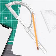 2Pcs Angle Protractor, T Bevel Angle Finder with Wooden Handle Sliding T-Bevel Bevel Gauge for Carpenter