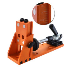Woodworking Bevel Hole Tool 9.5mm Aluminum Alloy with Base Vacuum Cleaner Woodworking Drilling Hole Locator Option B