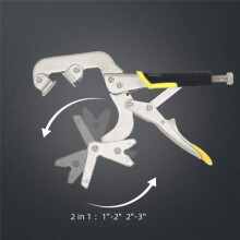 C-Type Welding Pipe Pliers Round and Square Dual-Purpose Pliers Special Tools Multi-Purpose Welding Pliers 10 Inches