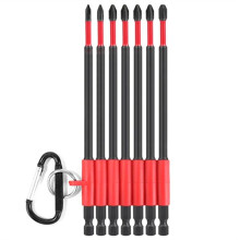 Zestaw Wkrętaków Krzyżakowych O Silnym Magnesie PH0, PH1, PH2, PH3, Bity Udarowe, Stal Stopowa, 7 Szt, 150 mm