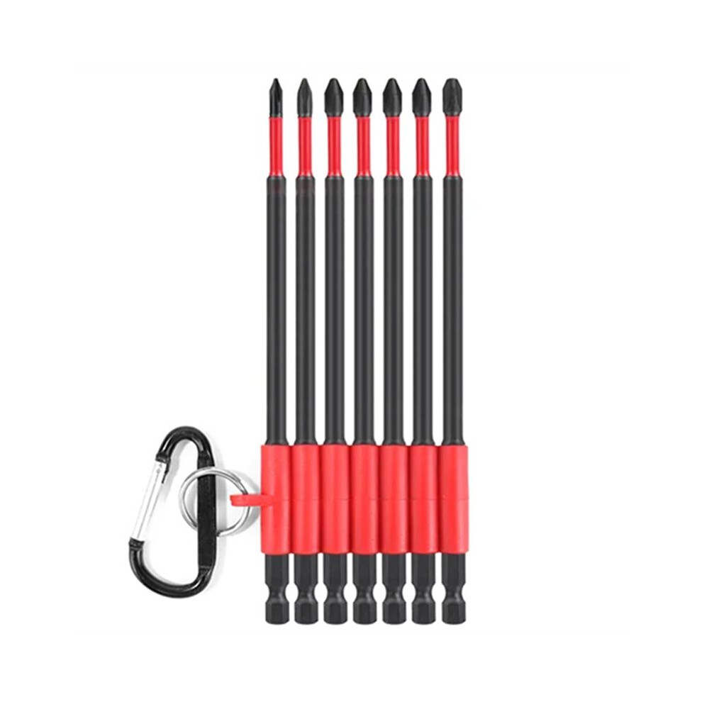 Strong Magnetic Ph0 Ph1 Ph2 Ph3 Screwdriver Set Impact Screwdriver Power Bits Alloy Steel 7Pcs-150Mm 4712367505659