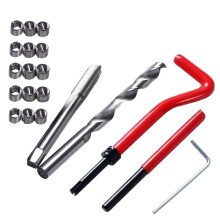 20pcs Thread Repair Tool Kit M10 for Restoring Damaged Threads Spanner Wrench Thread Repair Bit Kit
