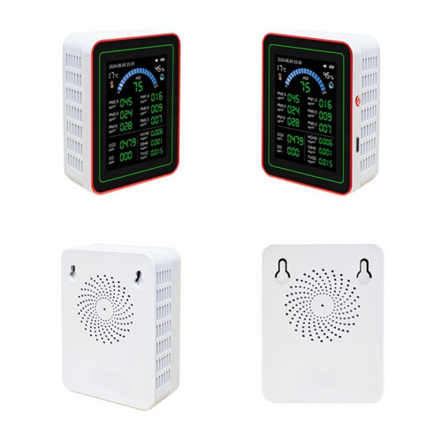 18-in-1 Luchtkwaliteitsmonitor Luchtkwaliteitstester Pm2.5 Gegevensopslag Download Luchtkwaliteit Koolstofdioxidedetector Wit 2