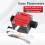 1/2 Plastic Gear Flow Sensor Hall Effect for Milk Water Lubricating Oil Detergent 3.5-24VDC Pulse Output 4