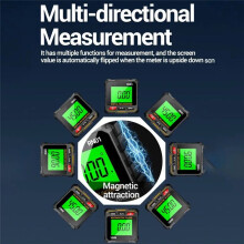 Multi-Functional Digital Display Inclinometer High Precision Magnetic Inclinometer Box Slope Angle Measurement Ruler