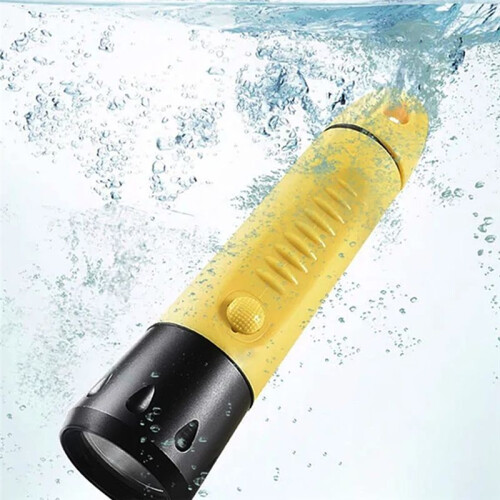 Diving Flashlight Charging Strong Light L2 Focus Long Flashlight Submersible Lighting At Night Submersible EU Plug