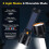 2 Pack LED Rechargeable Flashlight Solar Flashlights for Home, Camping,Hiking, Emergencies, Adventures 4