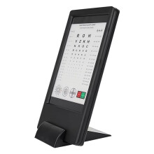 Eye Test Chart Rechargeable 30cm Near Vision Tester Chart AC Adapter Double Side Display Letter and Tumbling