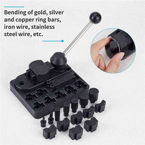 2X Ring Bending Tool Set, Ring Earring Bending Tools Multi-Functional Jewelry Ring Bending Machine Jewelry Repair Tool 1