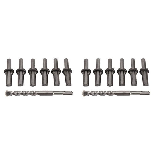 2X Stone Splitter Hand Tool Kit Stone Splitter with Drill Bit Tools for Splitting Granite Rock Concrete Marble