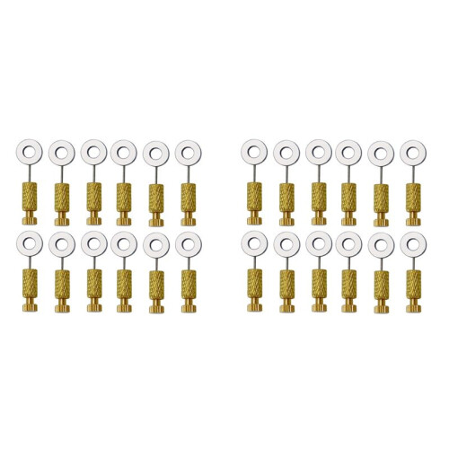 24Pcs DIY Tools Handmade Leather Goods Tools Suture Fixing Needle Leather Goods Fixed Needle Stitching 0-6mm, 6-12mm