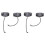 4PCS Water Flow Sensor Fuel Flow Meter Water Meter Sensor Counter Indicator FS400A G1 DN25 1-60L/Min 1