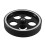 2pcs 300mmX8mmX18mm Industrial Aluminum Rubber Measuring Encoder Meter Wheel for Industrial Encoder Encoder 6
