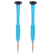 2X Nieuw Y 0,6 mm Driepuntsschroevendraaiergereedschap voor 7 en 7 Horloge met Magnetische Punt Blauw