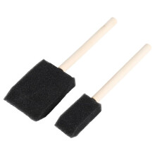 Foam Paint Brushes, Includes 200 Sponge Brushes, 100 X 1 Inch Brushes and 100 X 2 Inch Brushes, Art Supplies