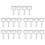 20X Meat Scraper Bone Dust Scraper Bone Scraper White  Scraper Bone Dust Remover Square Bone Dust Scraper 1