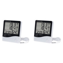 2X Indoor Digital Thermometer Home Hygrometer,Accurate Outdoor Temperature Monitor,Humidity Gauge Indicator Thermometer