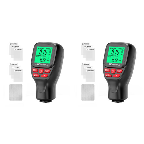 2X HW300-MAX Laagdiktemeter Verflaagdiktemeter Universele Auto-Accessoires