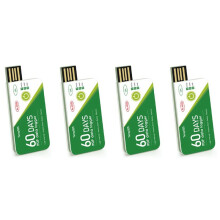 4X 60 Days USB Temperature Data Logger -30 -+60 Report with App IP67 Disposable High-Precision Recorder with Warning