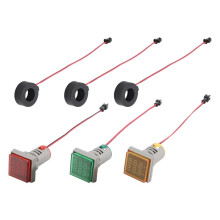 2X Medidor de Amperios de Voltios CA, CA 20-500V 0-100A Multímetro LED Voltímetro de Pantalla Dual Amperímetro Probador de Medidor de Voltaje y