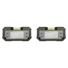2X Waterpas Inclinometer Dubbele As Digitale Gradenboog Meethoek Liniaal Biax Oplaadbare Magnetische Waterpasdoos