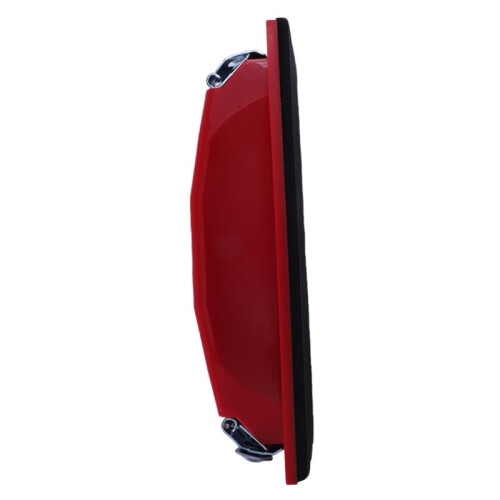 3X Rectangle Paper Grit Sandpaper Holder Hand Sander Red Black 2