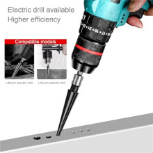 6-Delige Hand-/Boorbit 2 Doelgerichte Taps Toelopende Ruimer 6 Sleuven Zeskantige Ruimer 5-16 mm / 3-13 mm Taps Toelopend