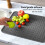 Rectangular Silicone Dish Drying Mat, Anti Slip, Built-in Drain, Small Kitchen Counter Protector 6