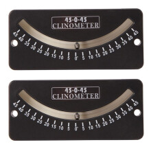 2X 45-0-45 Inclinometer Protractor Inclinometer Angle Measuring Instrument Tilt Gauge Slope Meter