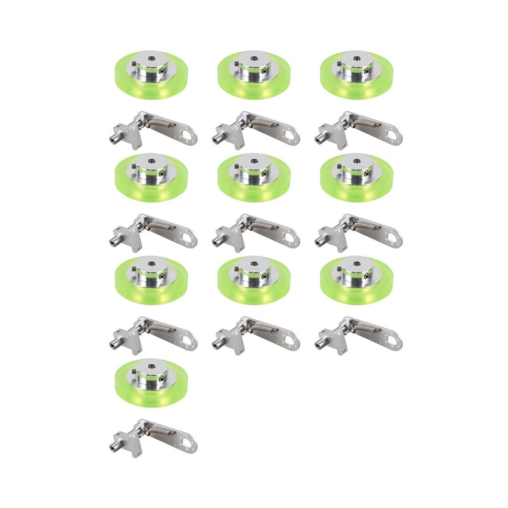 10Set 200Mm Aluminum Polyurethane Industrial Encoder Wheel Measuring Wheel With Type 20Mm Aluminum Encoder Bracket 6031728051603