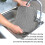 Rectangular Silicone Dish Drying Mat, Anti Slip, Built-in Drain, Small Kitchen Counter Protector 15